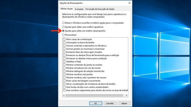 Como melhorar o desempenho do computador com Windows 10