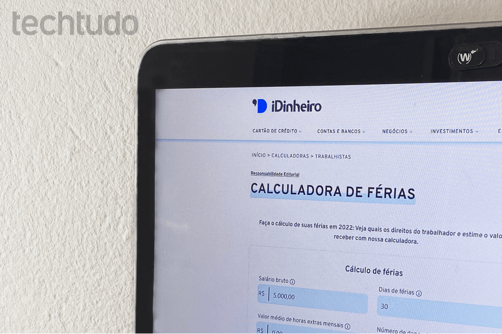 Como calcular 1/3 de férias