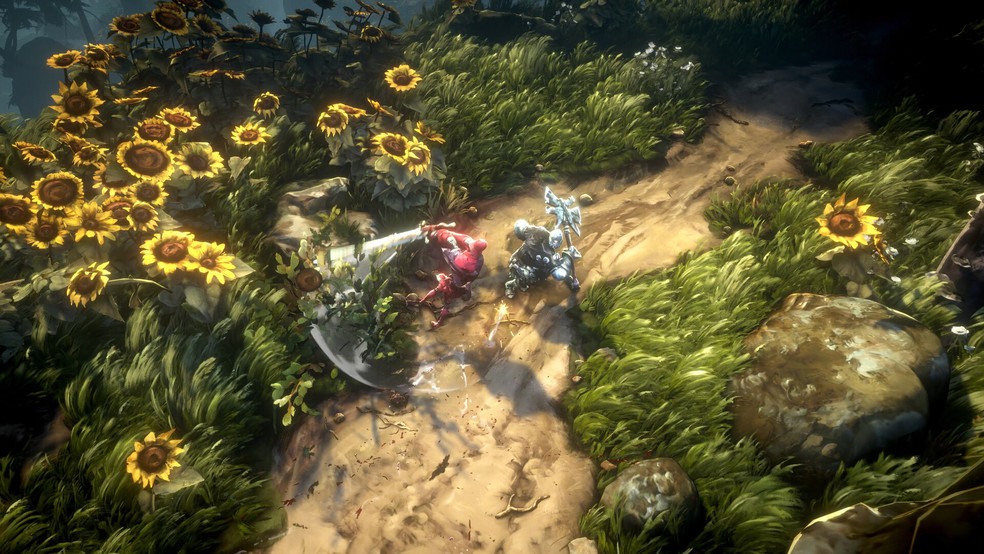 Em No Rest for the Wicked, é preciso entender o padrão dos inimigos — Foto: Reprodução/Steam
