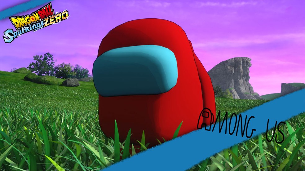 O Impostor de Among Us, ou talvez um membro da tripulação, foi adicionado através de um mod de Dragon Ball Sparking! Zero — Foto: Reprodução/Nexus Mods