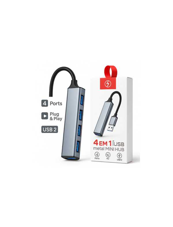 Hub USB 4 em 1