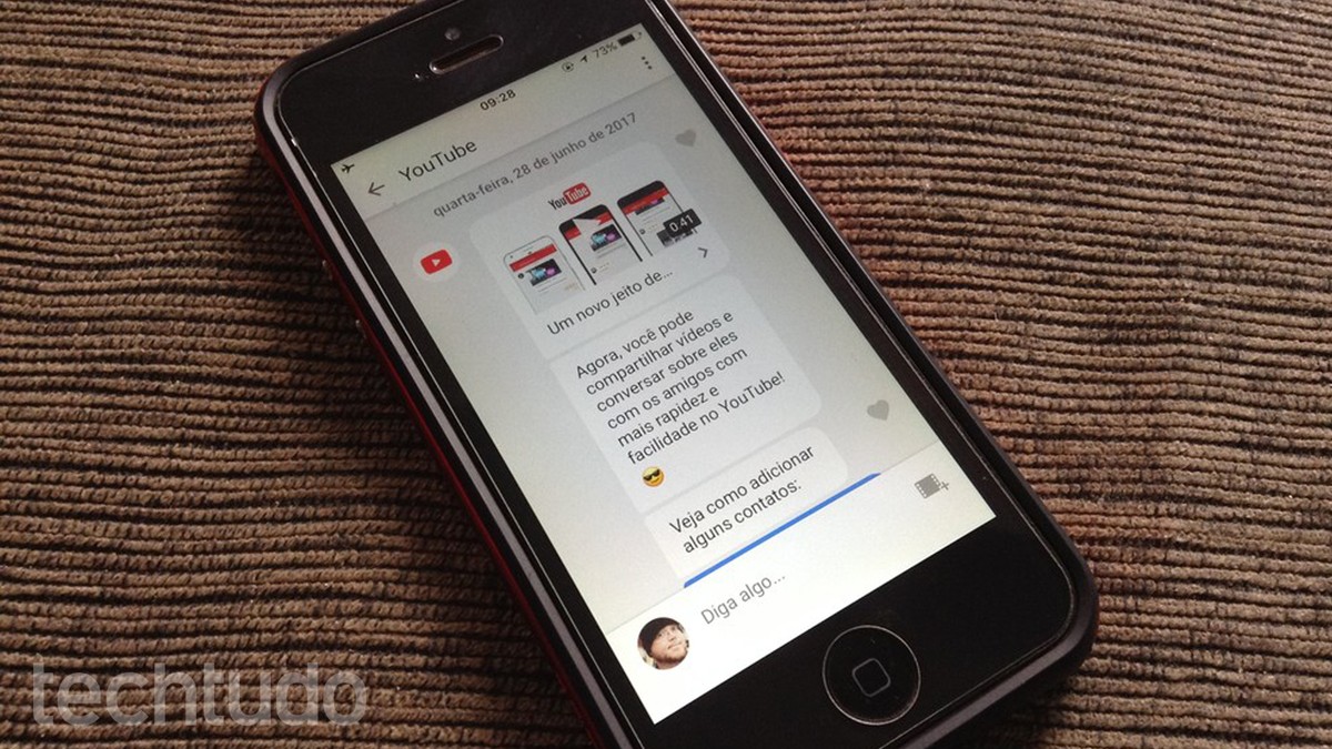 YouTube para iPhone como usar o chat para compartilhar vídeos no iOS