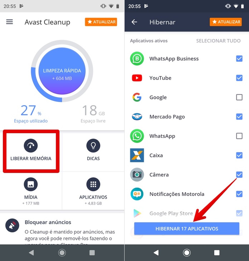 Avast Cleanup limpa arquivos do Android para melhorar sua performance