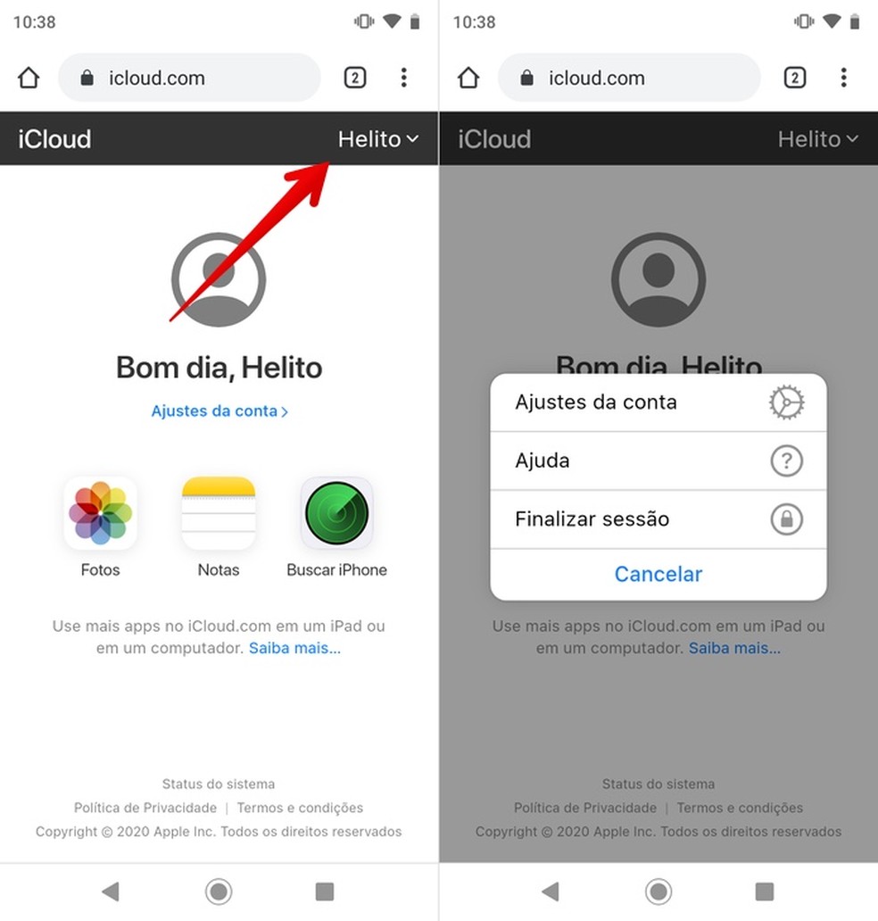 Como acessar o e-mail do iCloud via Android – Tecnoblog