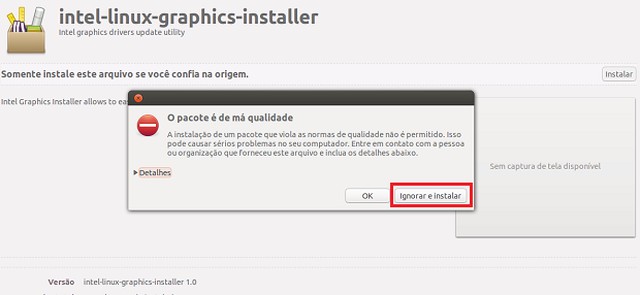 Como instalar driver de video no Linux com o Intel Graphics Installer?