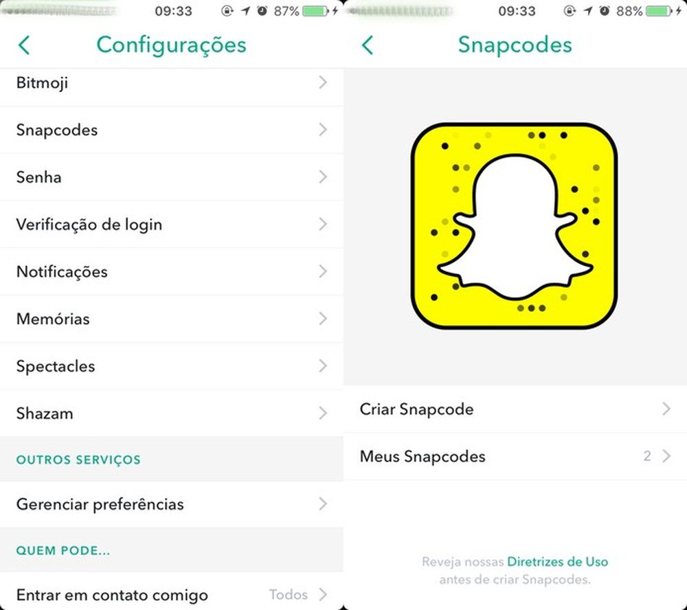 Snapchat cria Snapcodes com link para sites; saiba como fazer o seu