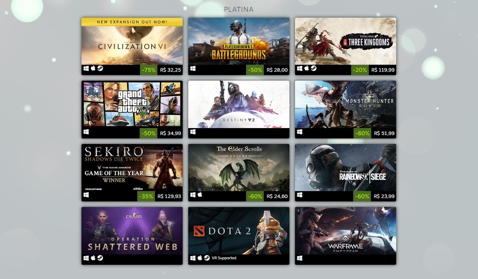 GTA 5 e Sekiro estão entre os jogos mais vendidos do Steam (PC) em
