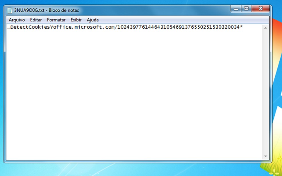 Exemplo de um cookie (Foto: Reprodução/Edivaldo Brito) — Foto: TechTudo