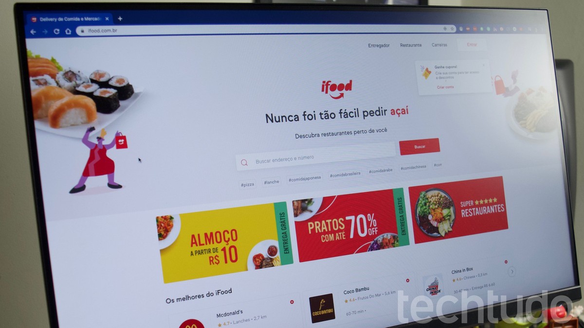 Delivery de comida: como pedir refeições no iFood pelo PC