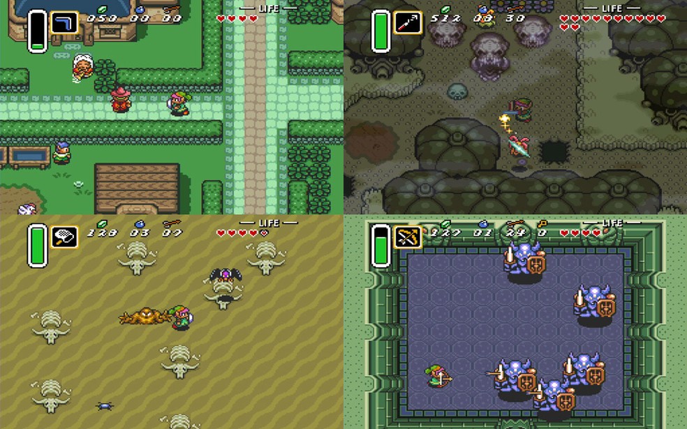  A Link to the Past / Four Swords traz o clássico do Super Nintendo e uma aventura extra para jogar em multiplayer — Foto: Divulgação/Nintendo