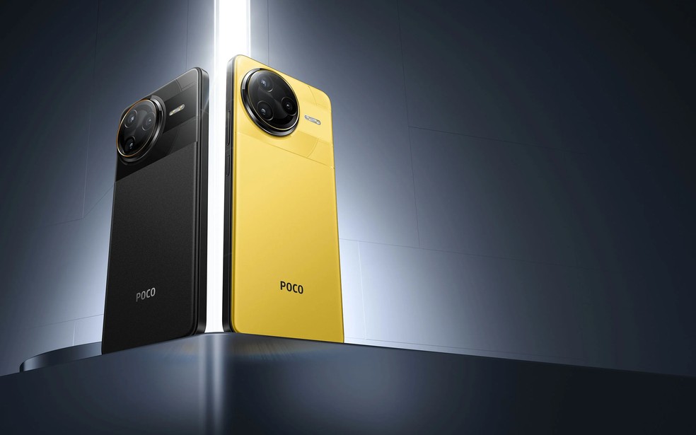 Poco F7 Ultra nas cores preto e amarelo — Foto: Reprodução/Xiaomi