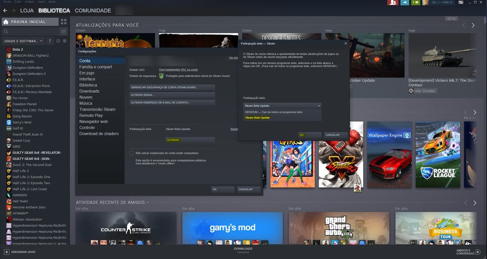 Steam abre beta para opção online em jogos multiplayer local