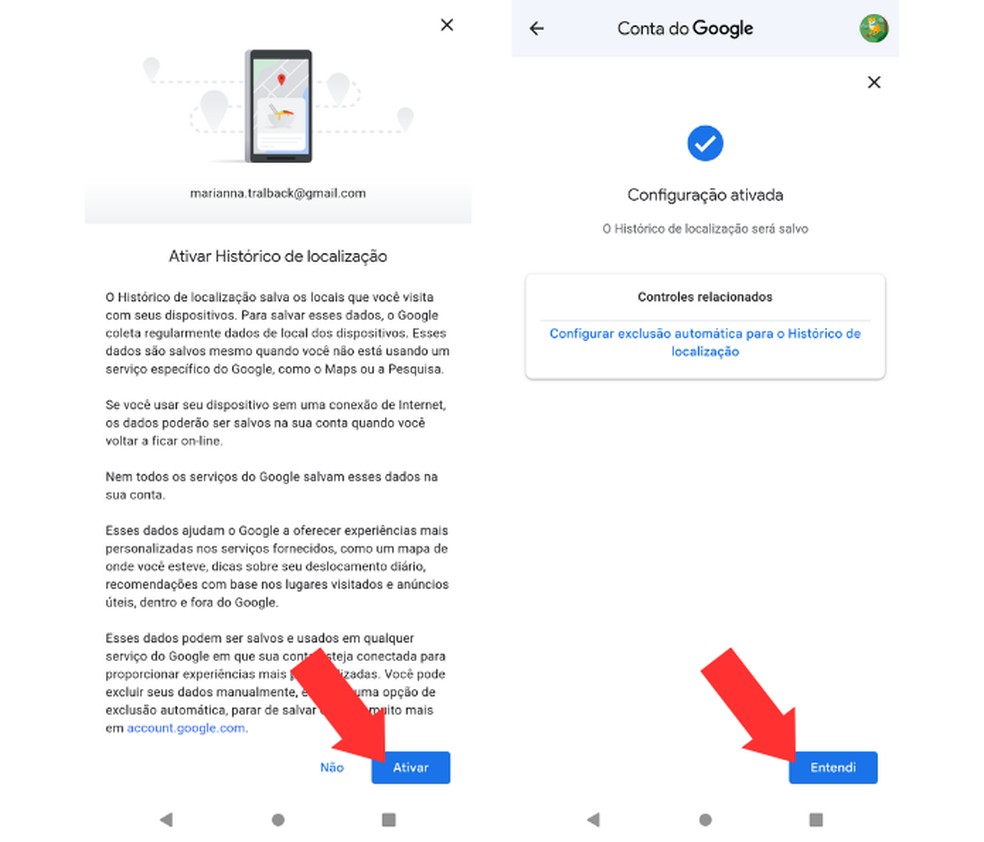 Como ativar a localização e rastrear celular pelo Google Maps