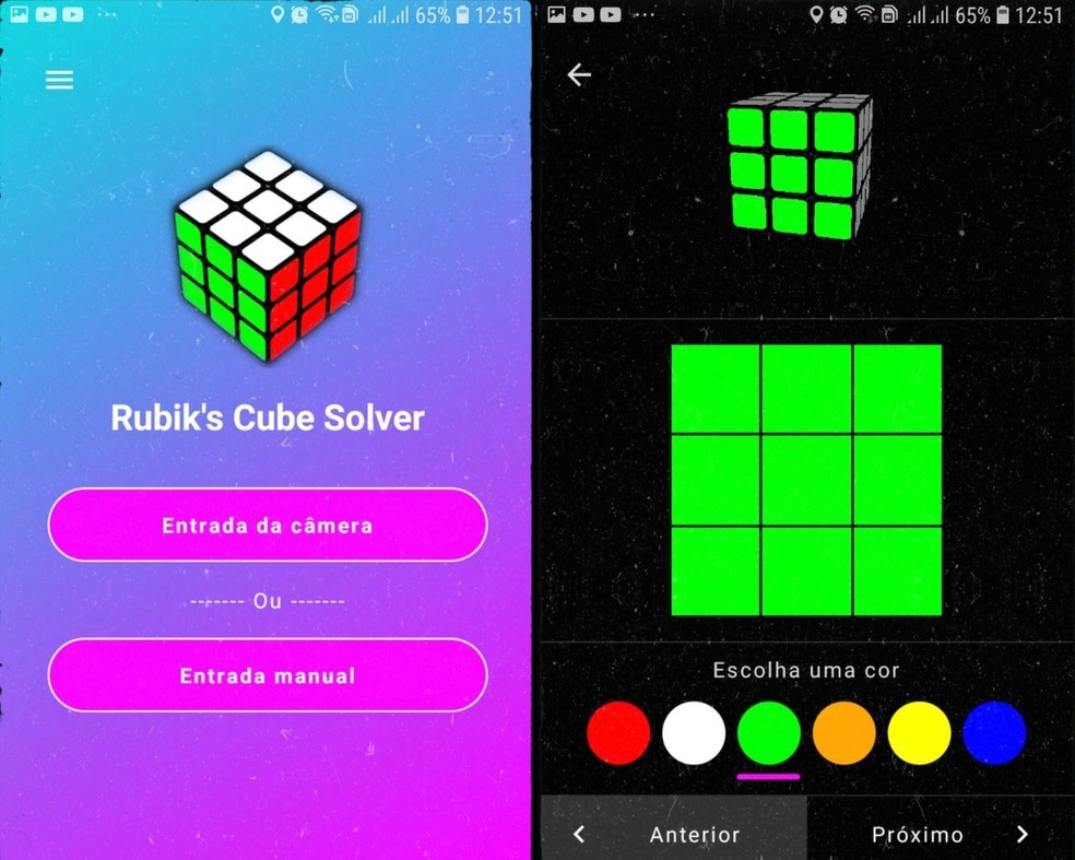 Aplicativo ensina a resolver cubo mágico
