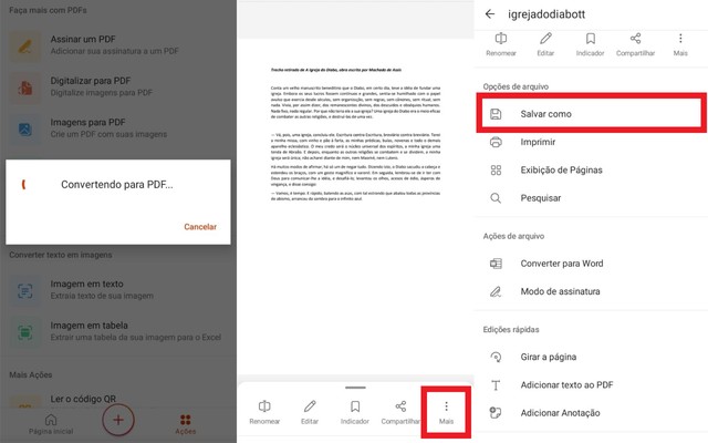 Como Transformar Um Arquivo Do Word Em PDF No Celular E No PC