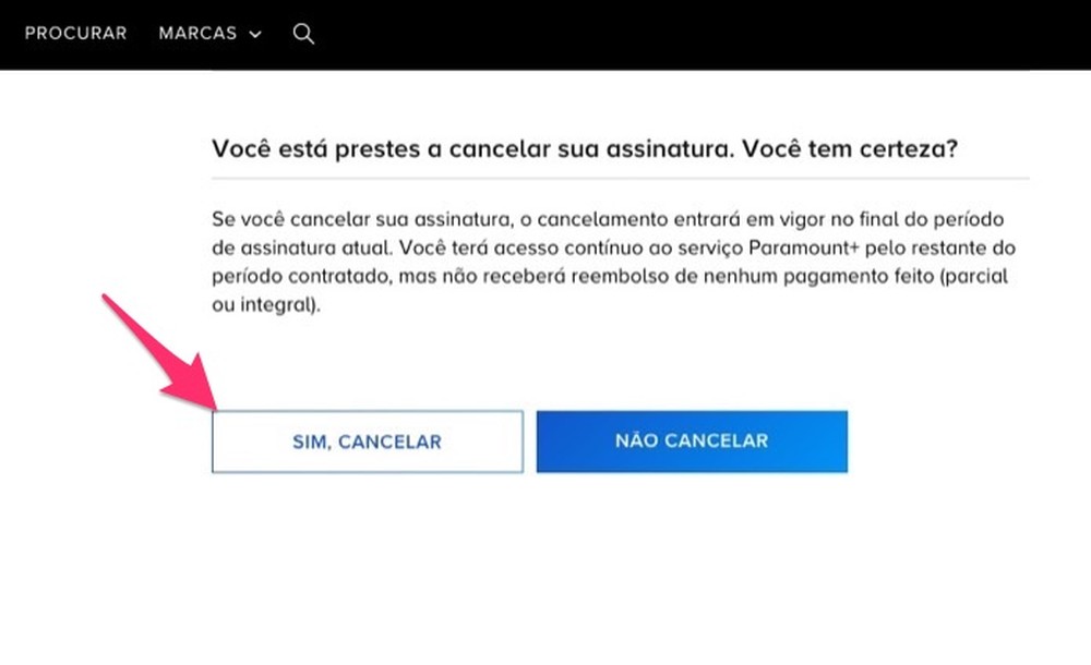 Como cancelar Paramount+