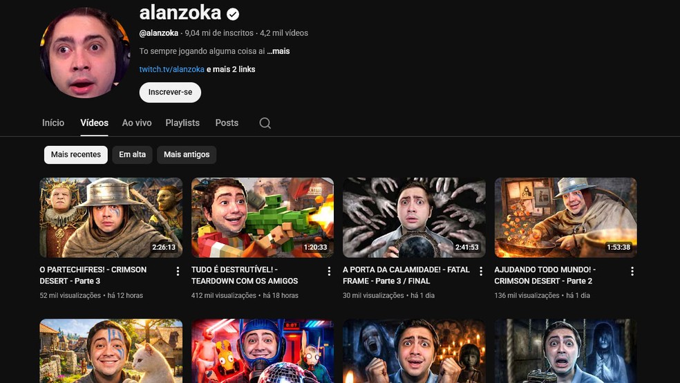  Reprodução/YouTube