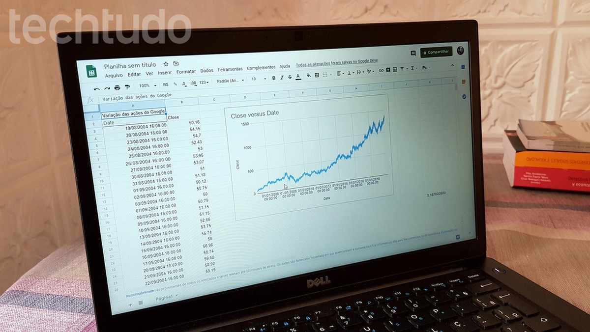 Como fazer gráfico no Google Planilhas
