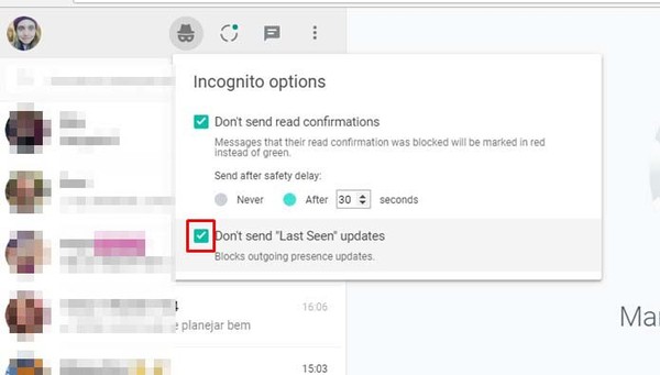 Como ficar invisível no WhatsApp Web e esconder o status de online