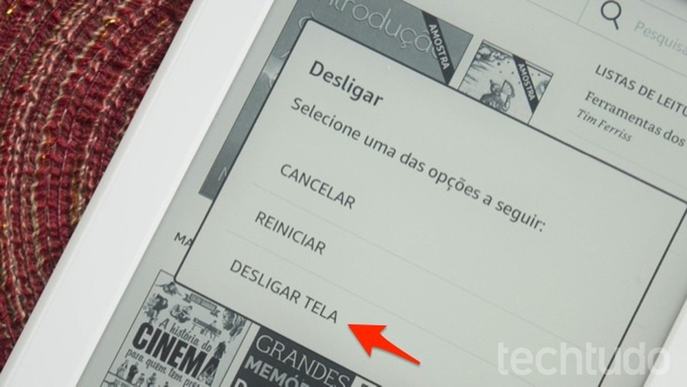 Como desligar o Kindle