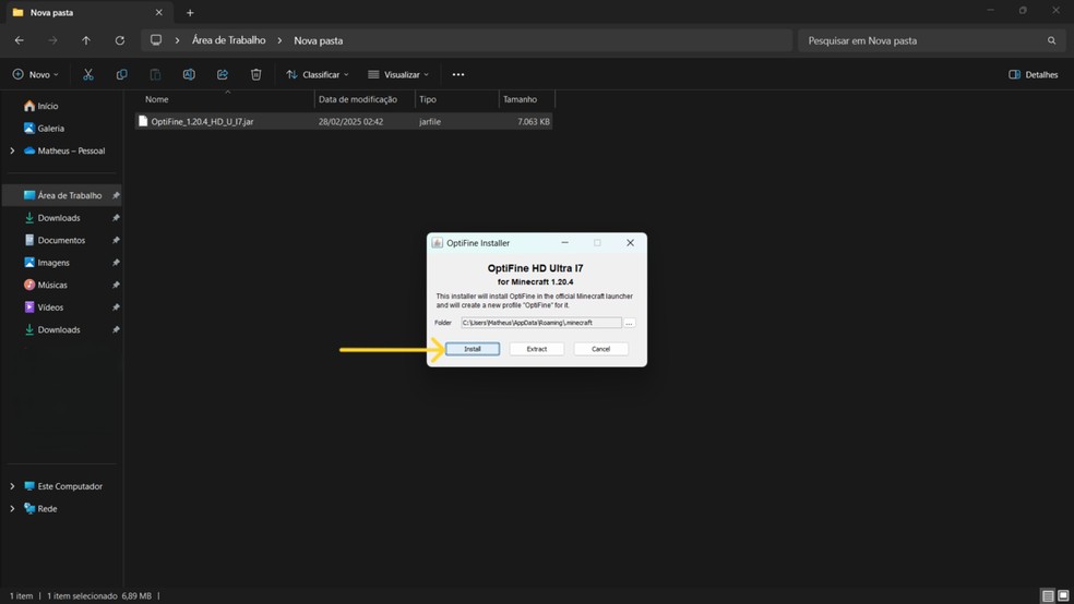  Reprodução/Matheus Azevedo