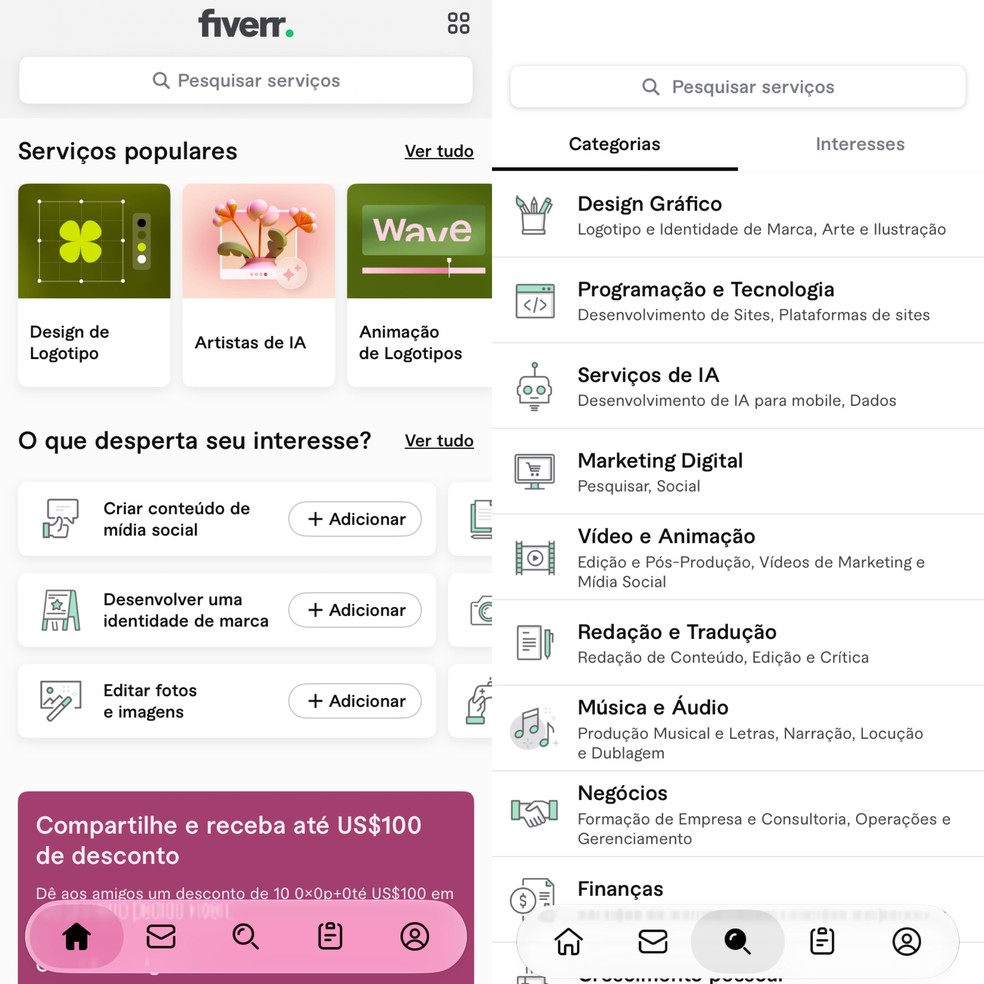  Reprodução/Fiverr