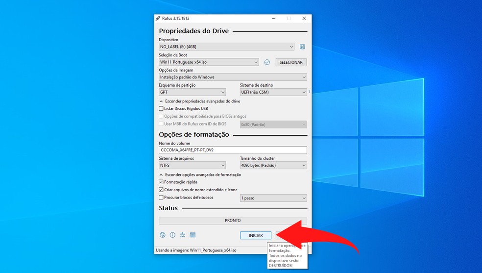 Windows 11: como criar um pendrive bootável com a ISO do sistema - TecMundo