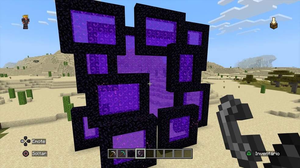 Confira como fazer Portal para o Nether em Minecraft e encontrar o Portal para o Fim no game — Foto: Reprodução/Rafael Monteiro