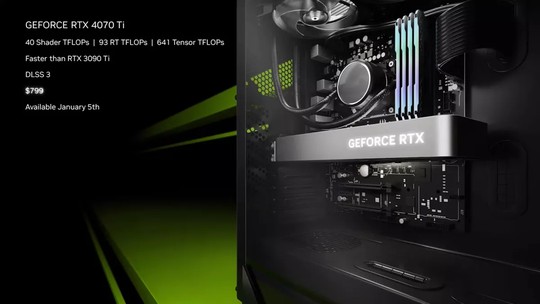 Nvidia anuncia aguardada placa RTX 4070 Ti na CES 2023