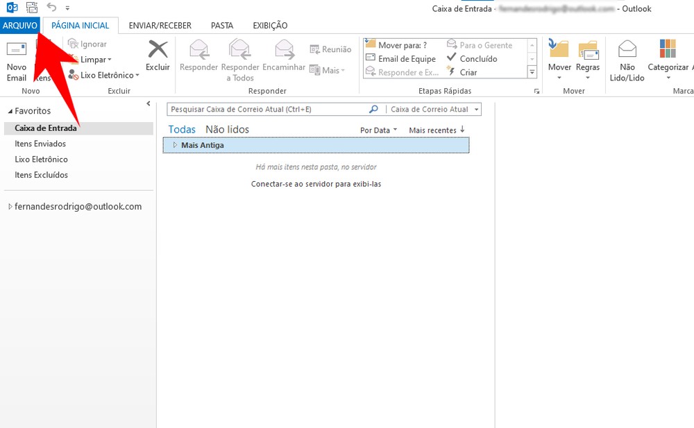 Como fazer backup do Outlook