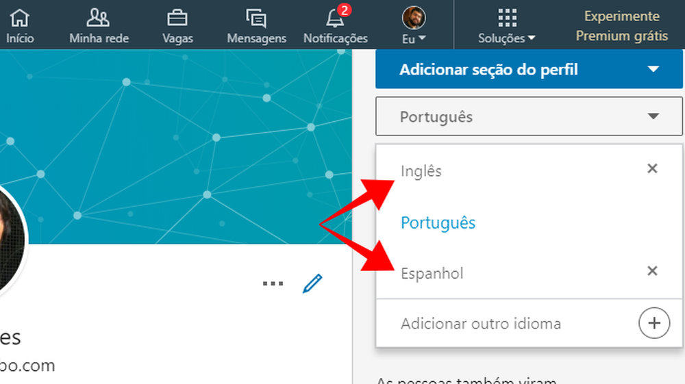 Como criar currículo em inglês e outros idiomas no LinkedIn