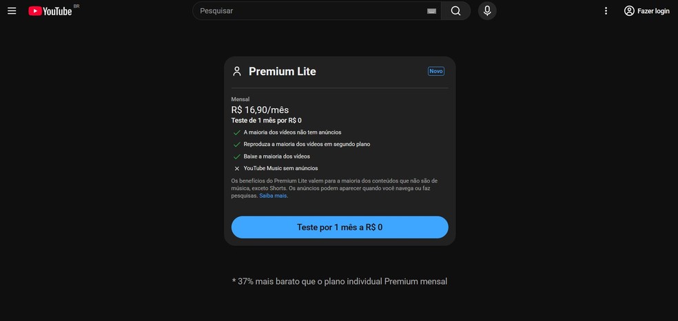  Reprodução/YouTube