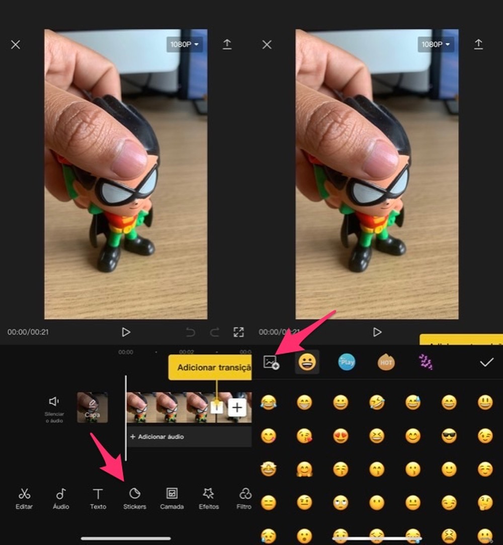 Como colocar GIF no Capcut