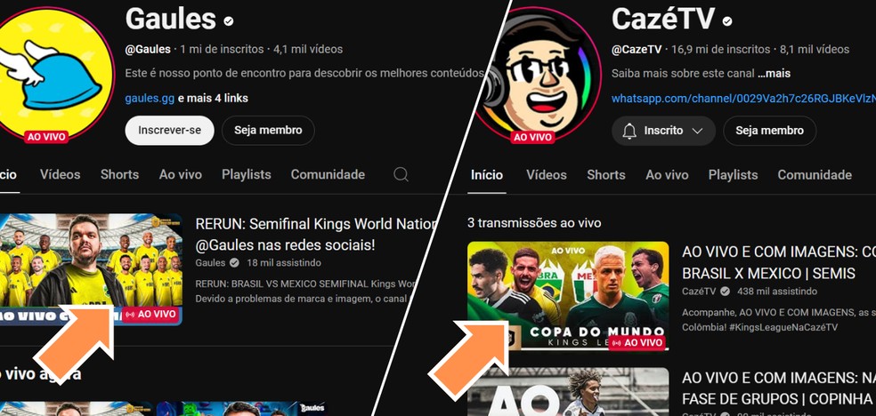  onde assistir?' Clique na transmissão online da partida — Foto: Reprodução/Róbson Martins