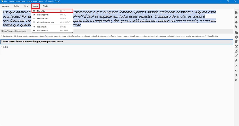  Reprodução/Caroline Silvestre