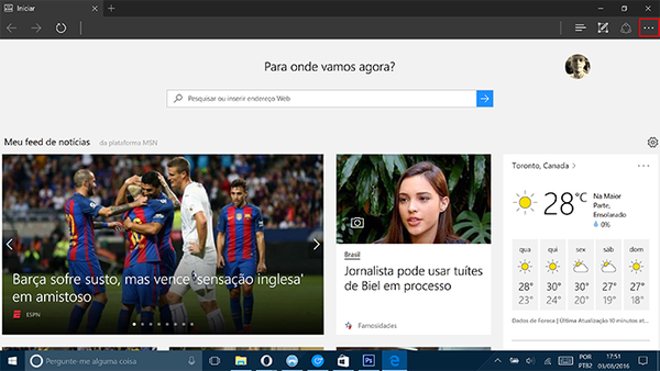 Como desativar o MSN da página inicial do Edge