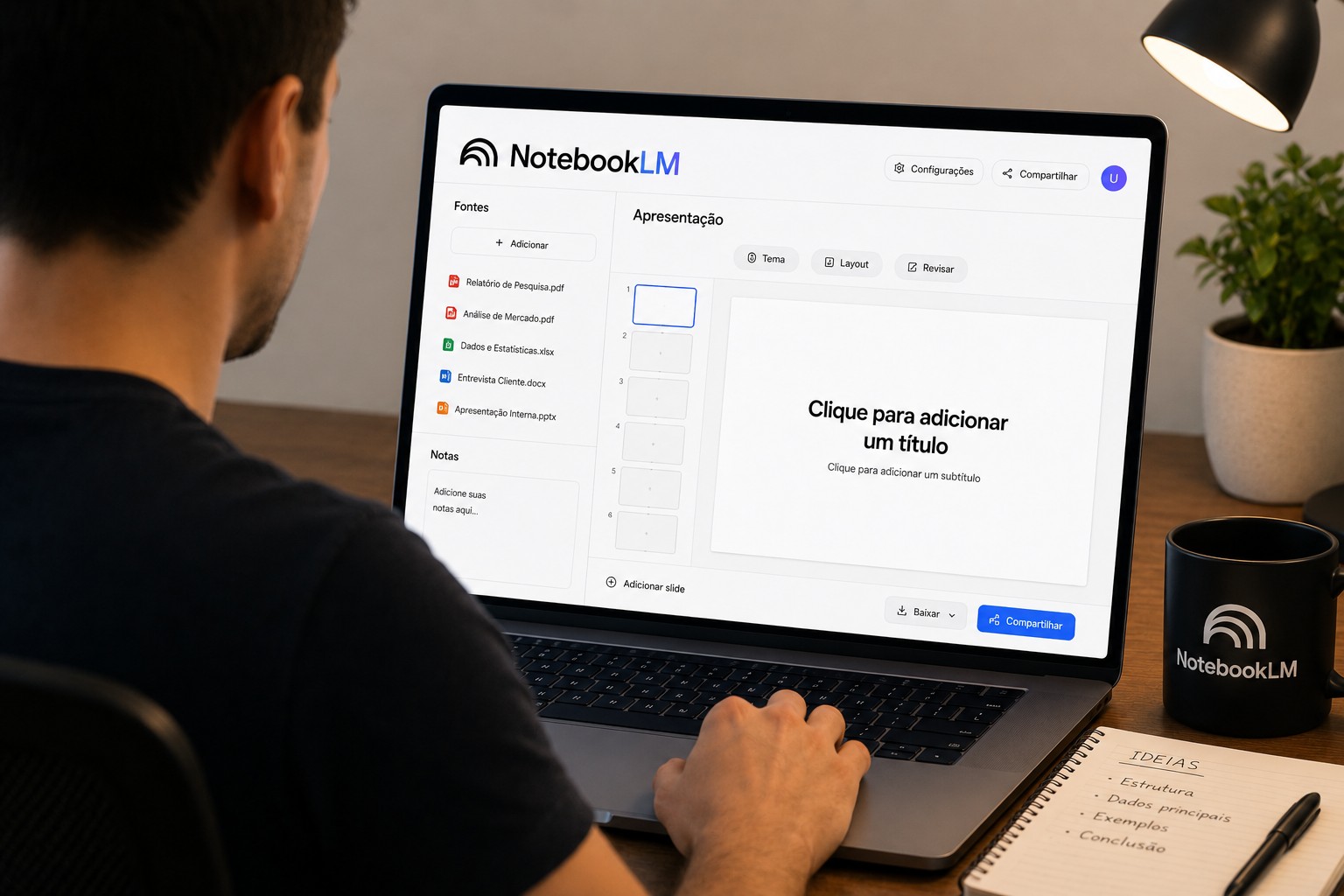 Como fazer slides no NotebookLM: veja como criar apresentações com IA