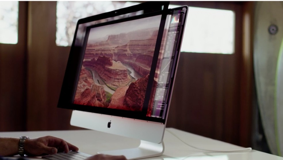 Novo iMac conta com tela Retina e resolução 5K (Foto: Reprodução) — Foto: TechTudo