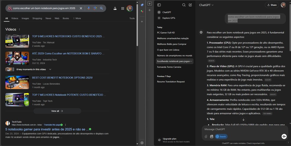  Reprodução/Google | ChatGPT