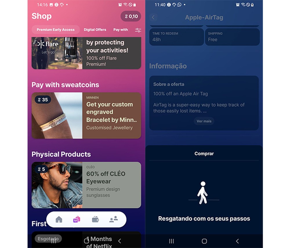 Sweatcoin Offer 详情