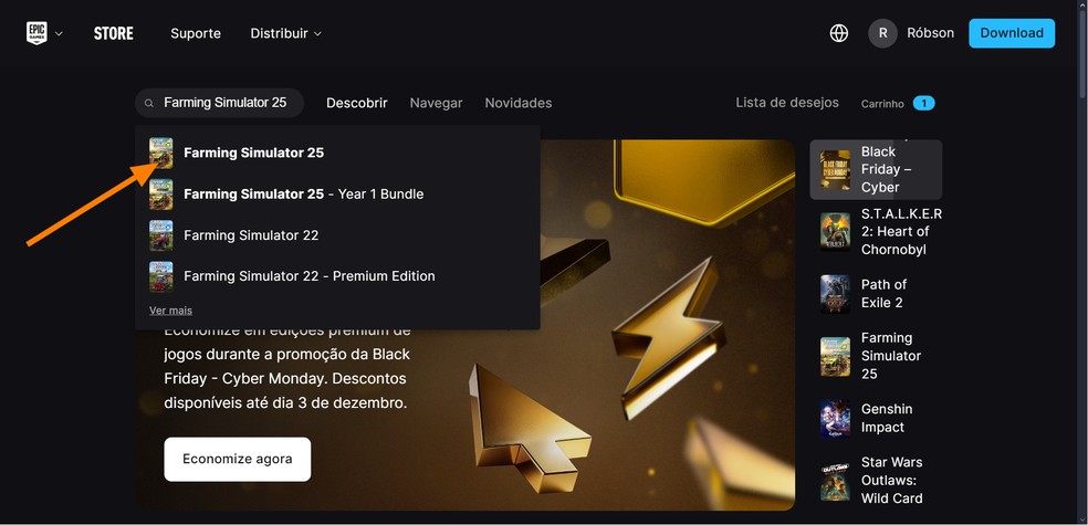  Reprodução/Róbson Martins