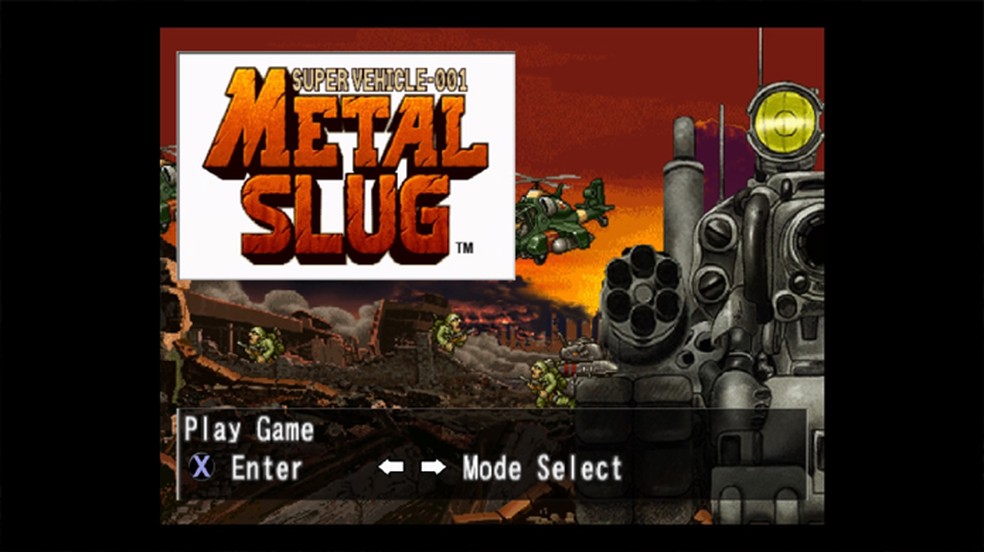 Metal Slug Anthology oferece os sete primeiros games da série com Metal Slug 1 ao 6 e Metal Slug X — Foto: Reprodução/Rafael Monteiro