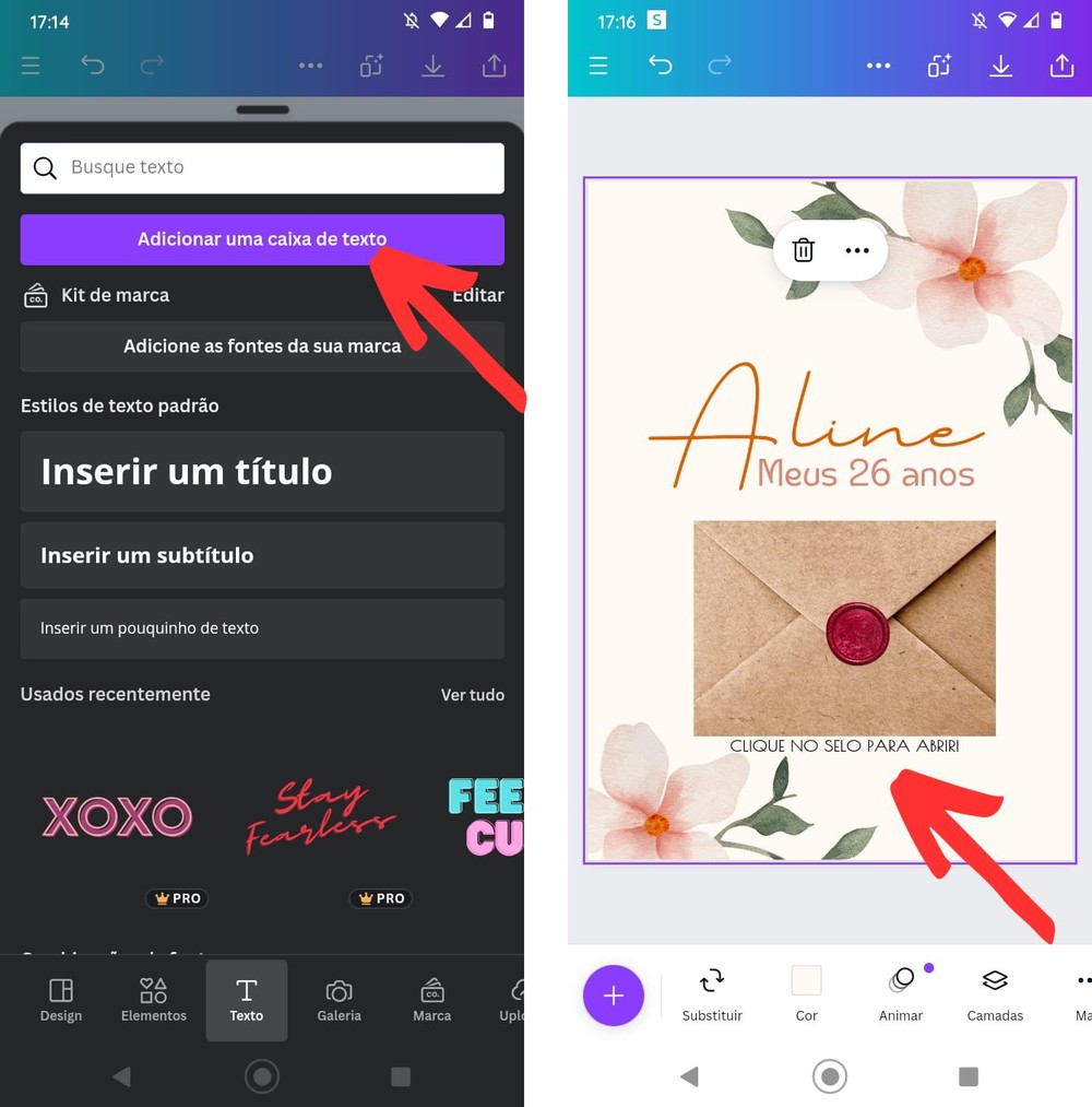 Como fazer um convite interativo no Canva pelo celular