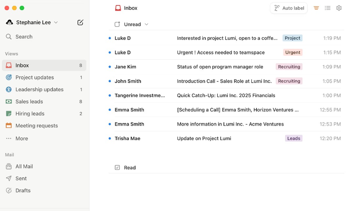 Esse e-mail usa IA para organizar todas as suas mensagens; saiba usar