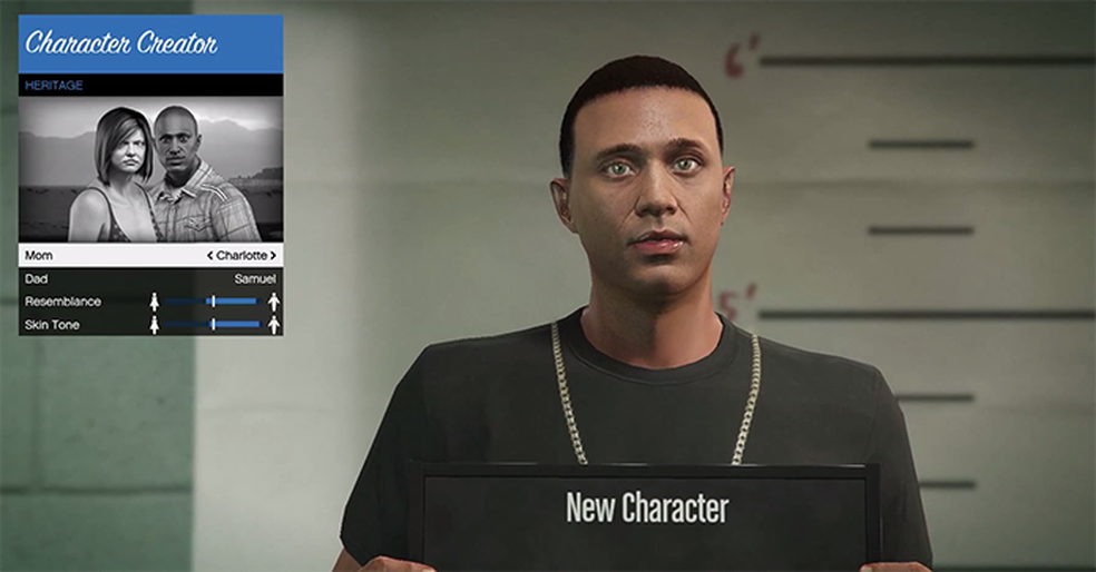 Edite a aparência do personagem do GTA Online — Foto: Reprodução/TechTudo