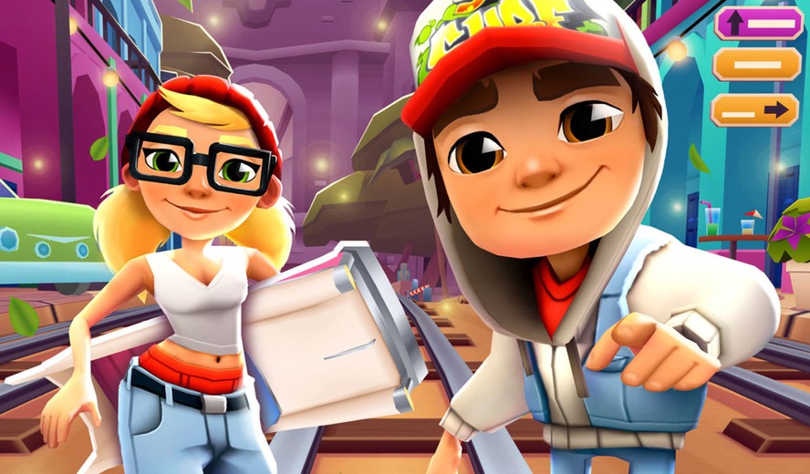 Subway Surfers é uma das opções de jogos no Poki