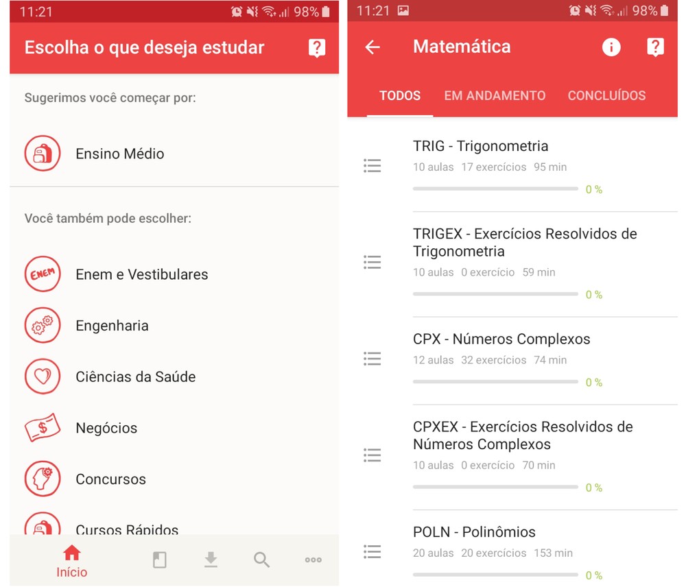 Quatro aplicativos de resposta para estudar em casa para provas