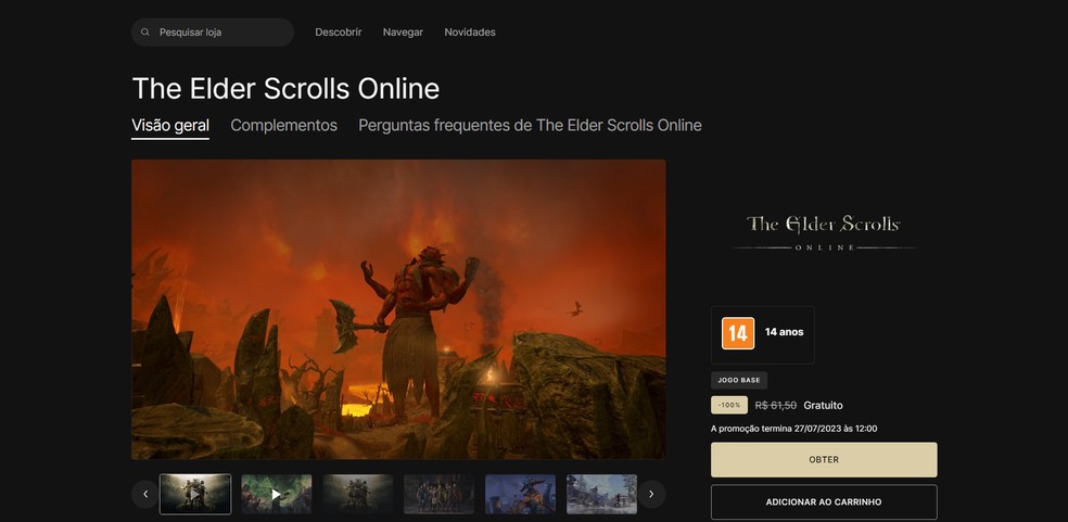 The Elder Scrolls Online - Trilha sonora - Epic Games Store