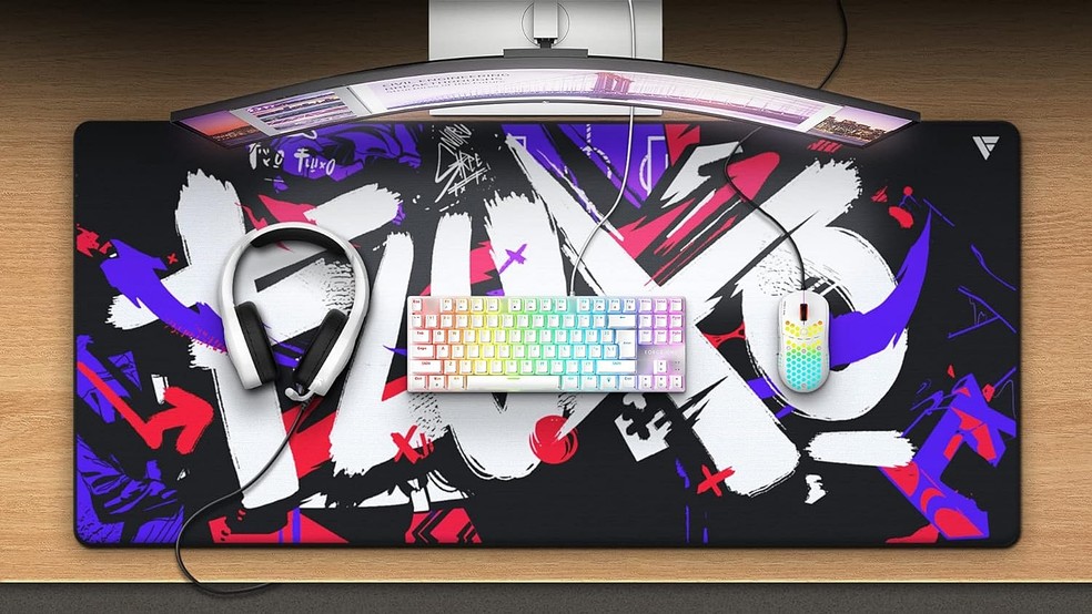Mousepad Force One: veja seis modelos estilosos para decorar o setup gamer — Foto: Reprodução/Amazon