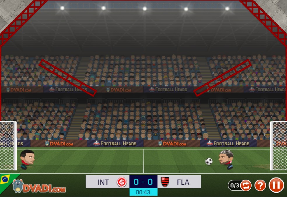 Football Heads Brazil é jogo de futebol com atletas 'cabeçudos' — Foto: Reprodução/Róbson Martins